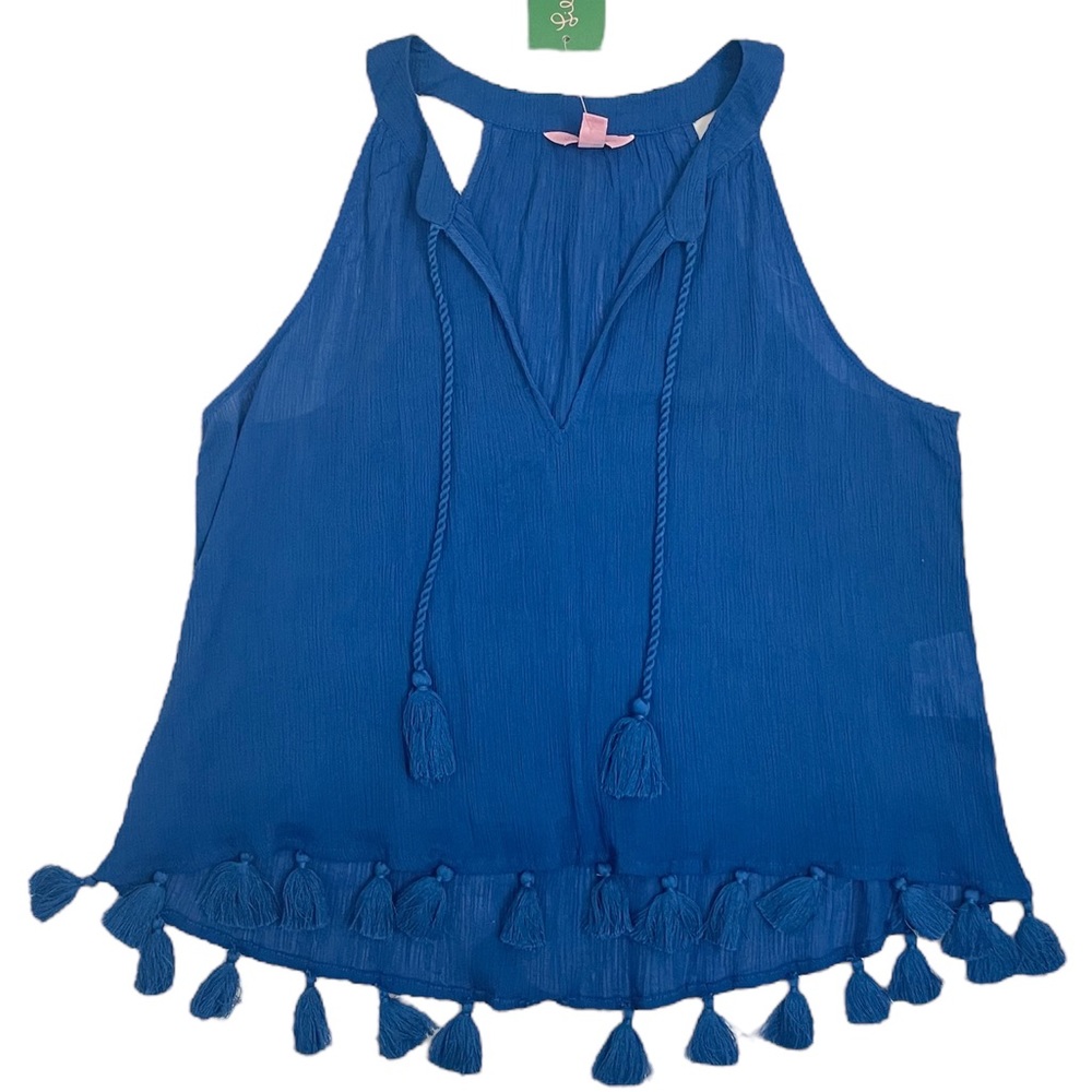 Lilly Pulitzer NWT Roxi Top in Blue Crush Sz XS